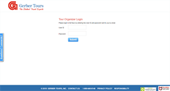 Desktop Screenshot of mytours.gerbertours.com