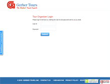 Tablet Screenshot of mytours.gerbertours.com