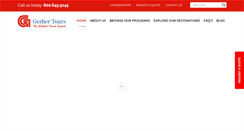 Desktop Screenshot of gerbertours.com